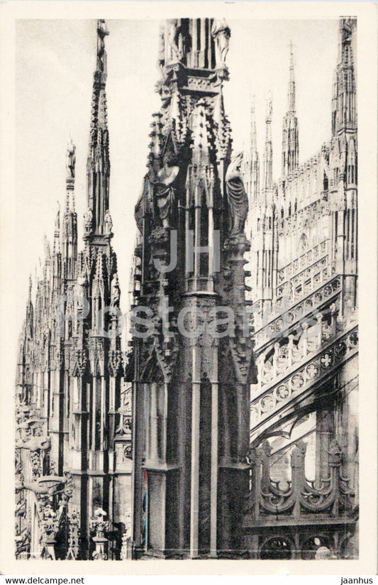 Milano - Milan - Guglie del Duomo - cathedral - old postcard - Italy - unused - JH Postcards