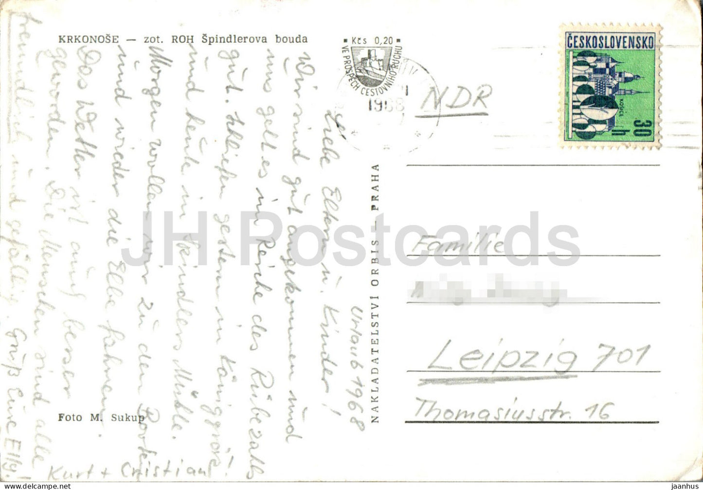 Krkonose - Spindlerova bouda - zot ROH - recovery place - 1968 - Czech Repubic - Czechoslovakia - used