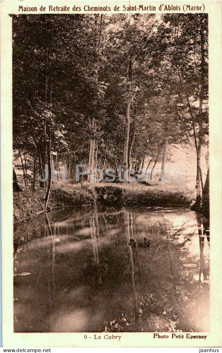 Le Cubry - Maison de Retraite des Cheminots de Saint Martin D'Ablois - 9 - old postcard - 1937 - France - used - JH Postcards