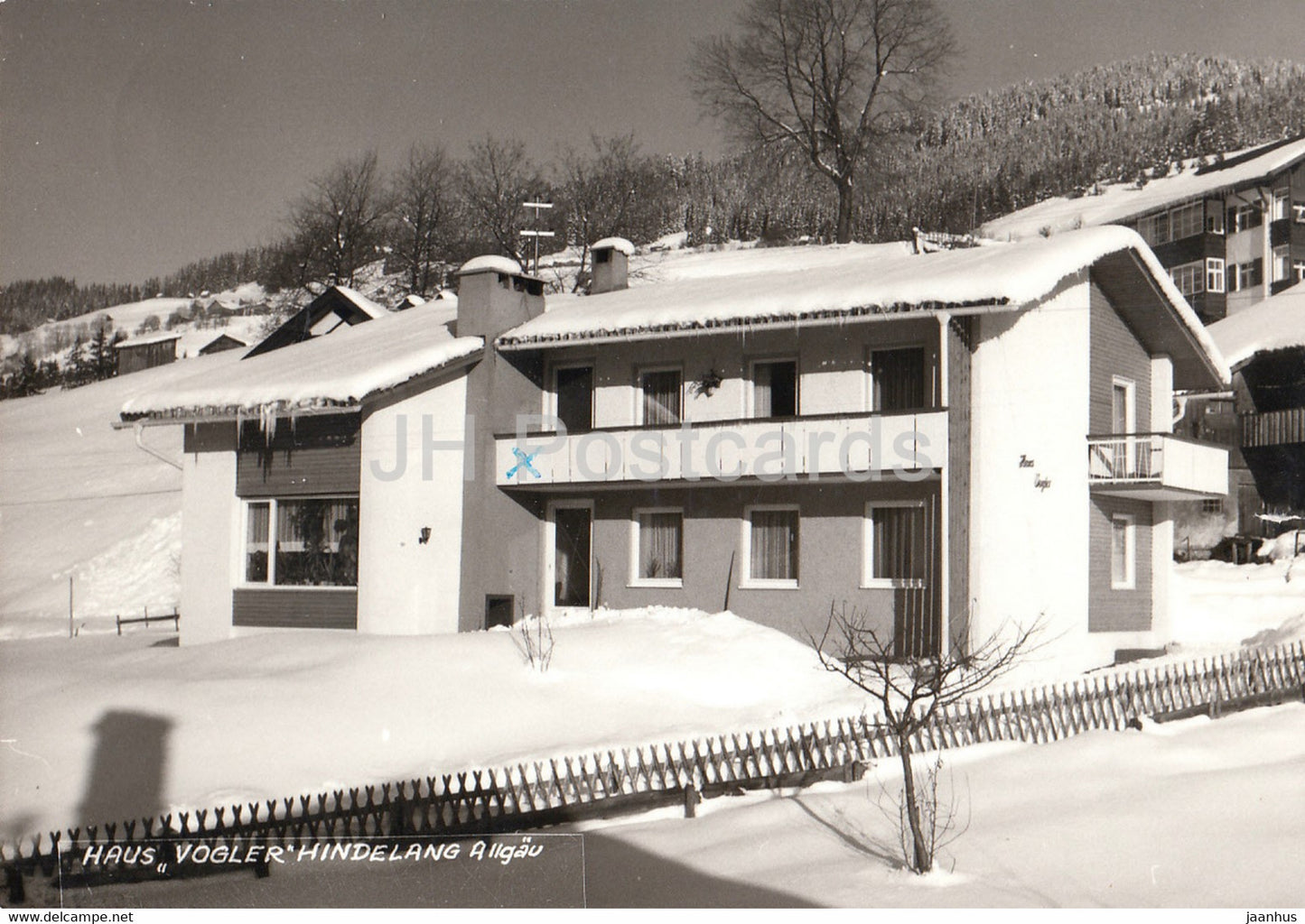 Haus Vogler Hindelang Allgau - 1968 - Germany - used - JH Postcards