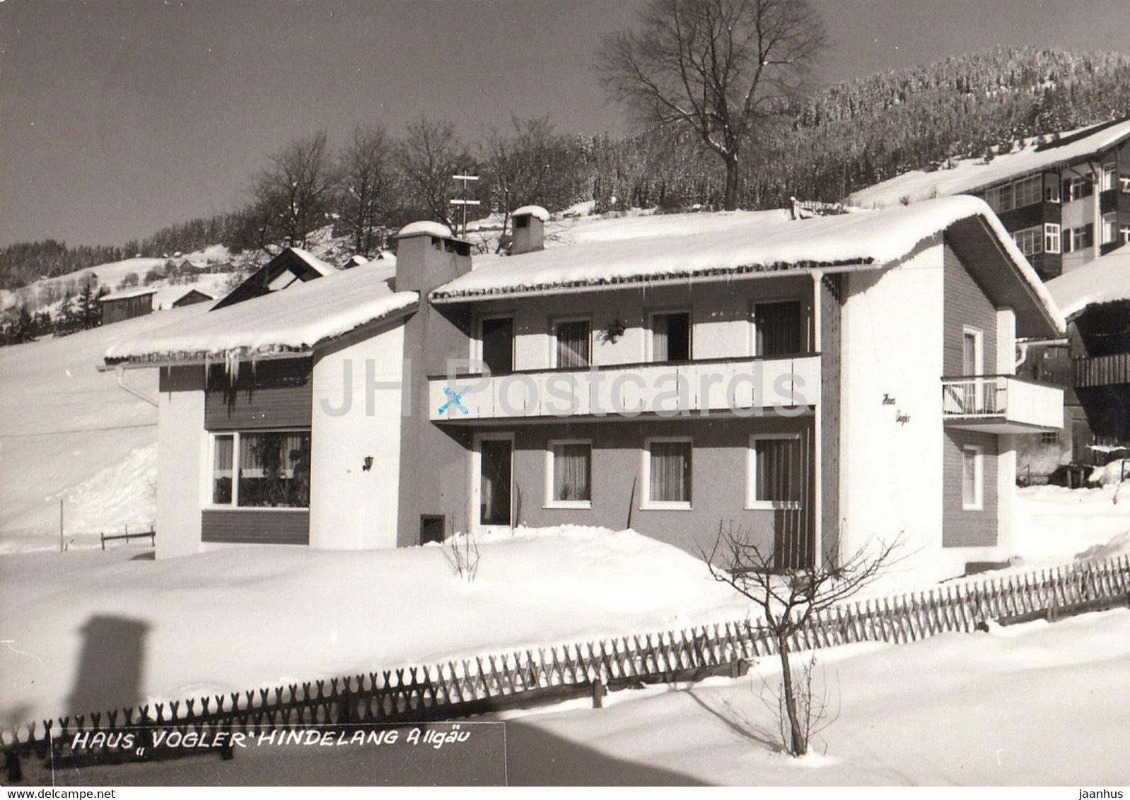 Haus Vogler Hindelang Allgau - 1968 - Germany - used - JH Postcards