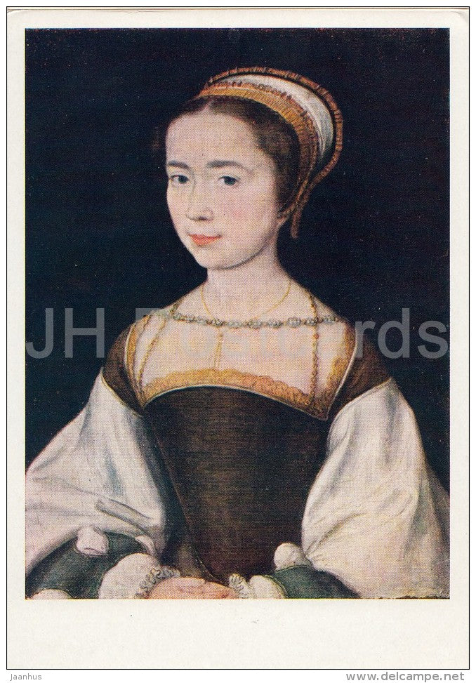 painting by Corneille de Lyon - portrait of a woman , 1575 - French art - 1963 - Russia USSR - unused - JH Postcards