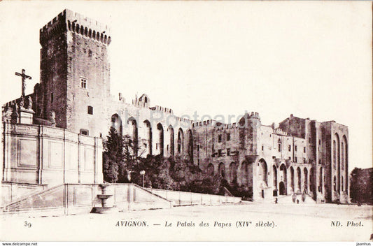 Avignon - Le Palais des Papes - 39 - old postcard - France - unused - JH Postcards