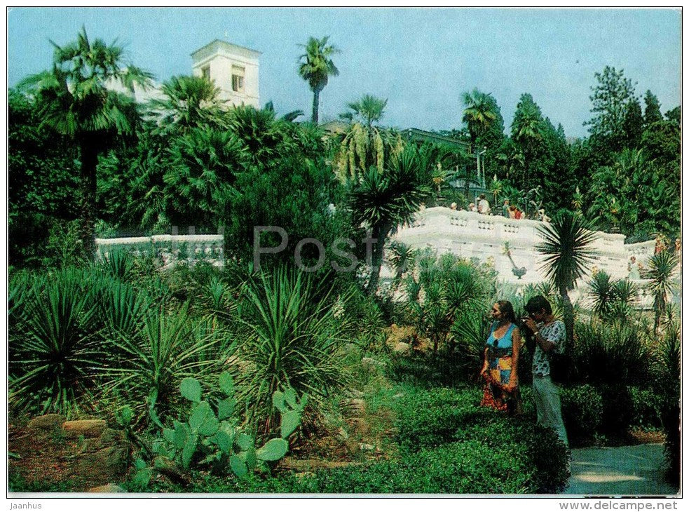 The Mexican Corner - Arboretum - Dendrarium - Botanical Garden - Sochi - 1985 - Russia USSR - unused - JH Postcards