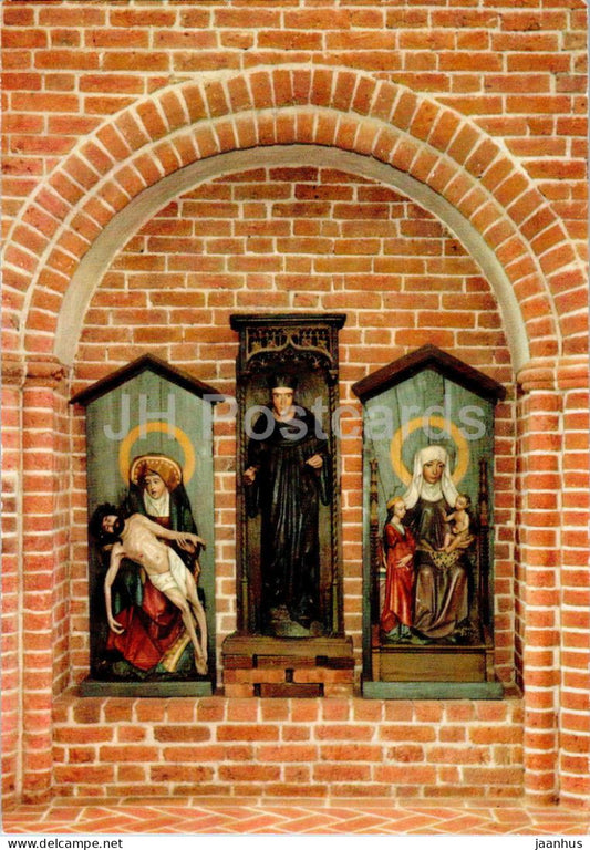 Logumkloster Kirke - Sidealtertavlen - Side Altar - church - 90 - Denmark - unused - JH Postcards