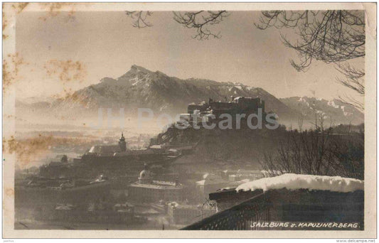 Salzburg - Kapuzinerberg - Austria - 61257 - old postcard - sent from Austria to Estonia - JH Postcards