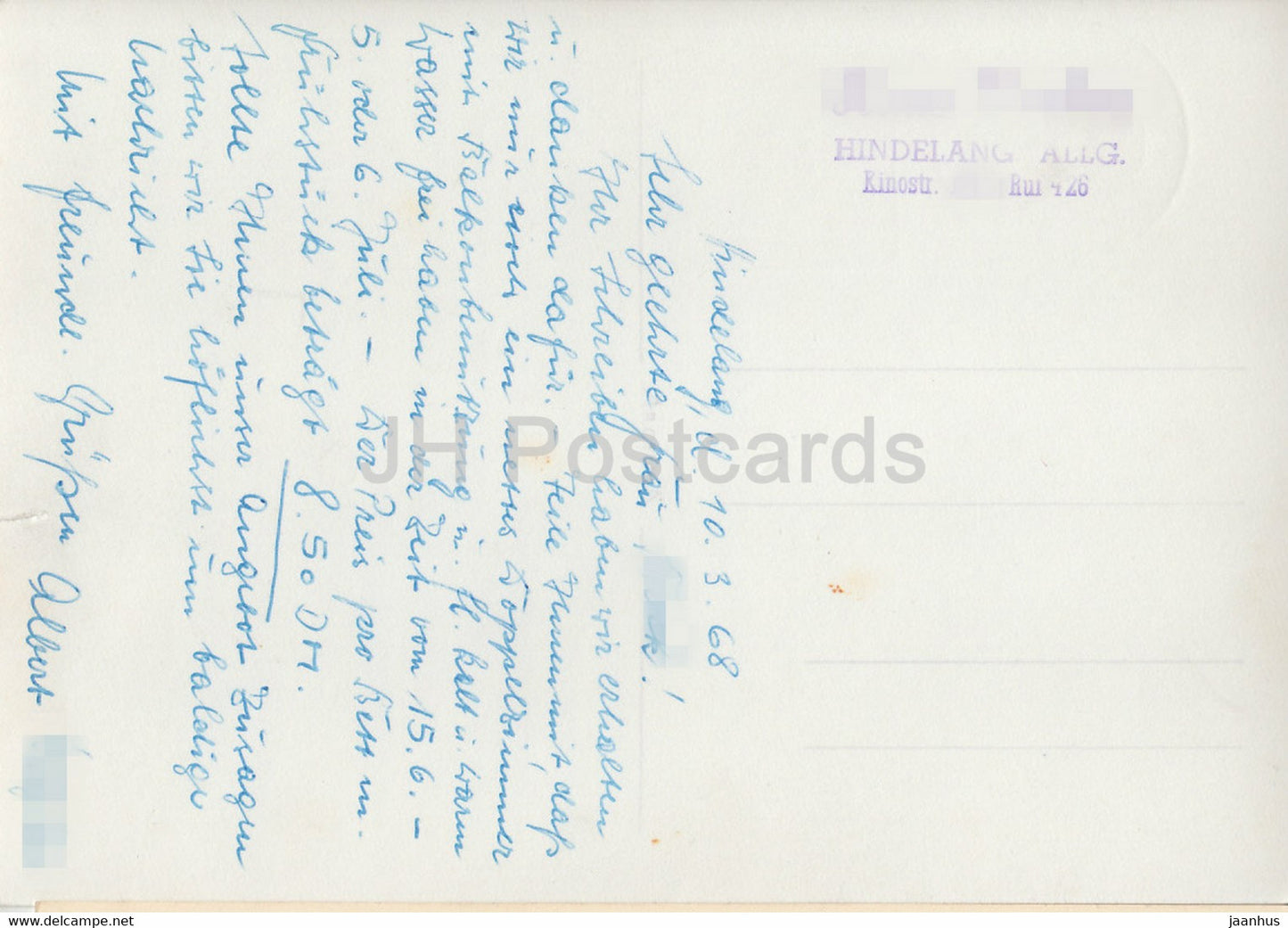 Haus Vogler Hindelang Allgau - 1968 - Germany - used