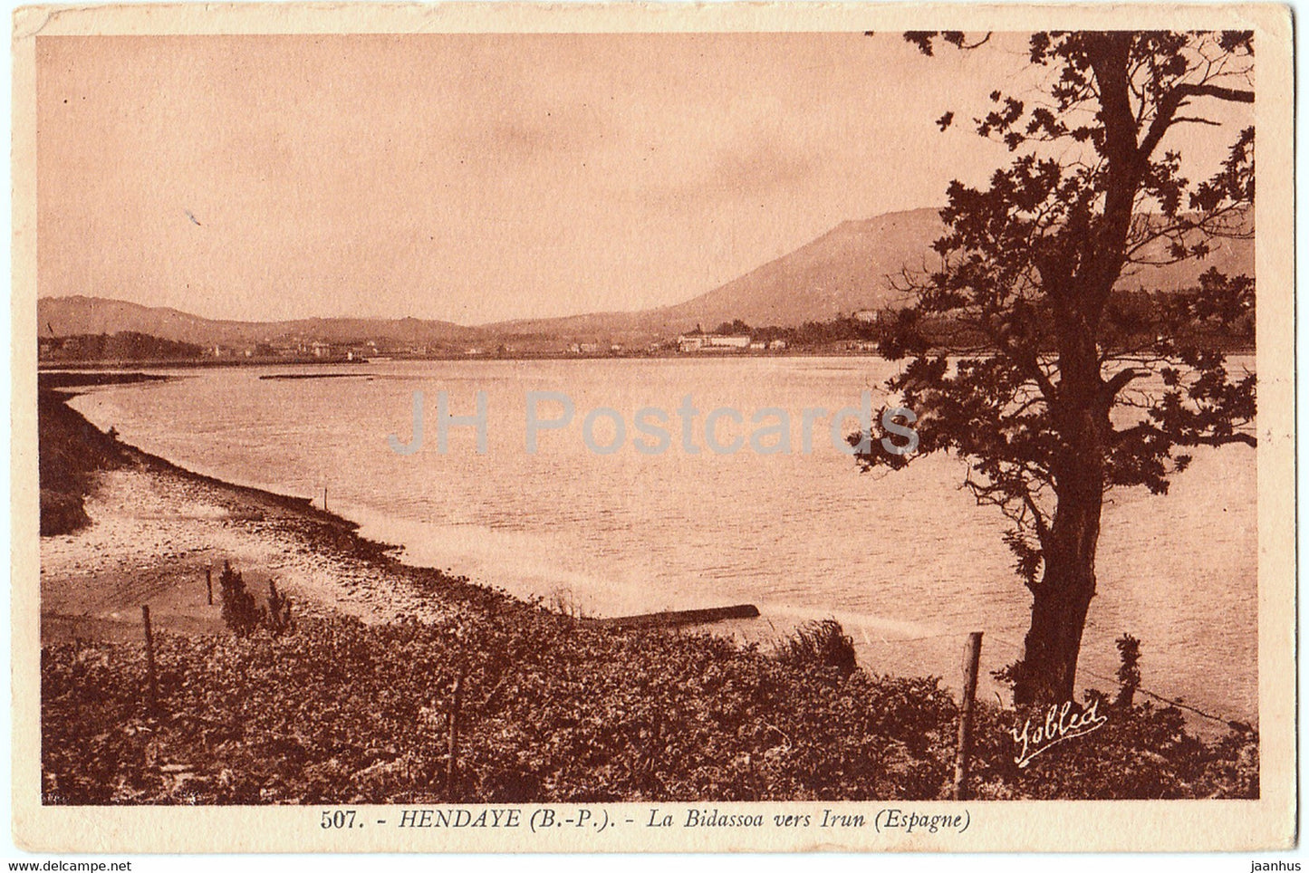Hendaye - La Bidassoa vers Irun (Espagne) - 507 - old postcard - France - unused - JH Postcards