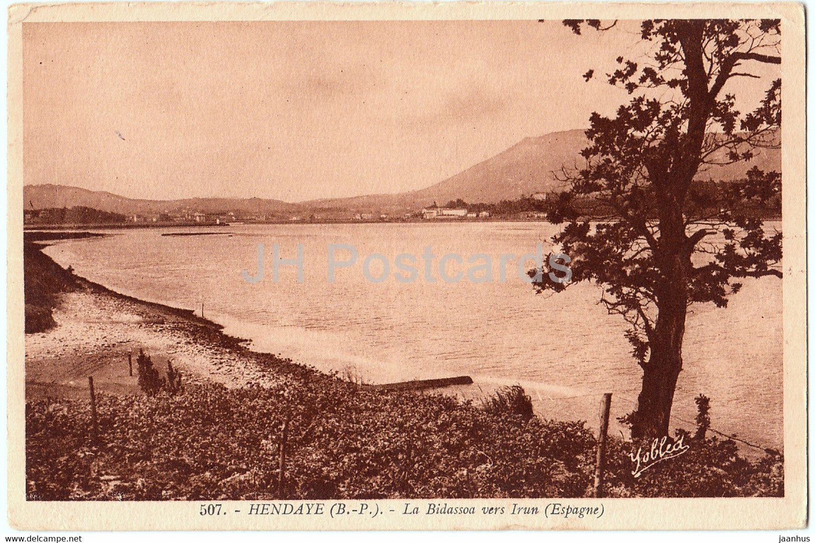Hendaye - La Bidassoa vers Irun (Espagne) - 507 - old postcard - France - unused - JH Postcards
