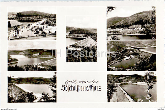 Gruss von der Sosetalsperre - Harz - old postcard - 1958 - Germany - used - JH Postcards