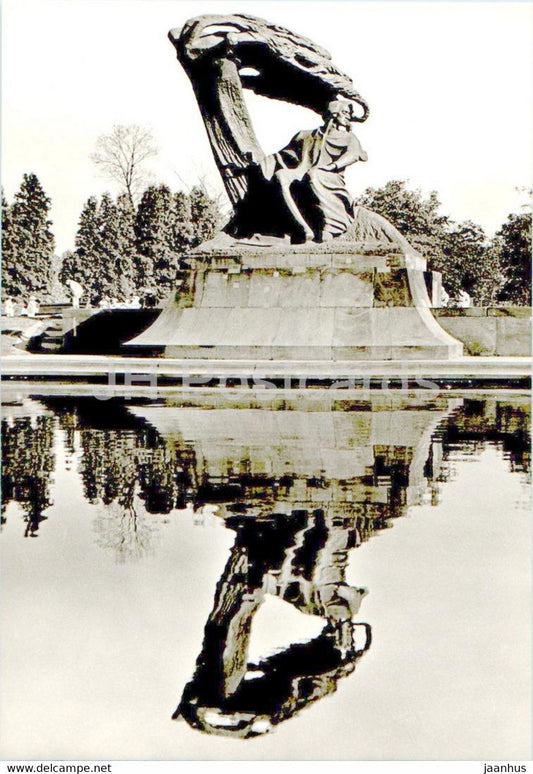 Warsaw - Warszawa - Pomnik Fryderyka Chopina w Parku Lazienkowskim - monument to Chopin Frederic - Poland - unused - JH Postcards