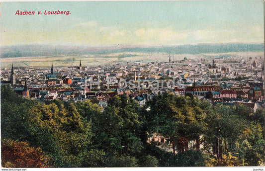 Aachen v Lousberg - 1489 - old postcard - Germany - unused - JH Postcards