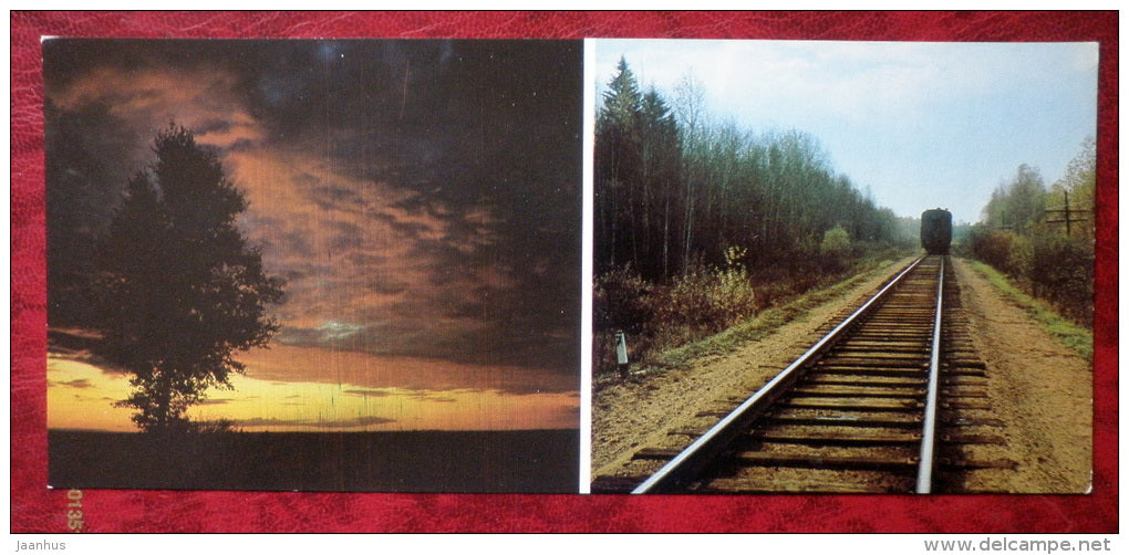 Anton Chekhov museum in Melikhovo - In 1899 Chekhov left Melihovo - railway - 1984 - Russia - USSR - unused - JH Postcards