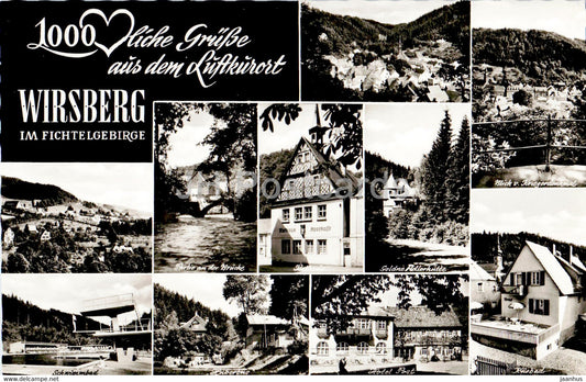 Wirsberg im Fichtelgebirge - old postcard - Germany - unused - JH Postcards