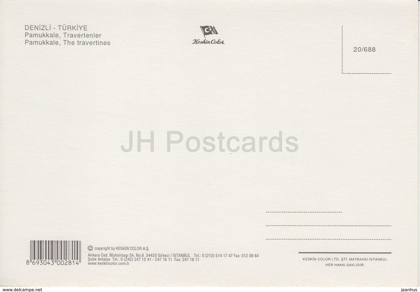 Pamukkale - 5 - Les Travertins - Turquie - inutilisé