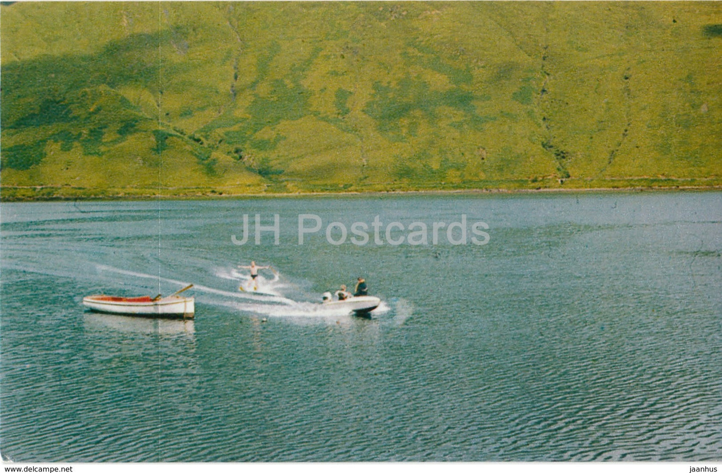 Leenane - Water Skiing - boat - 1970 - Ireland - used - JH Postcards