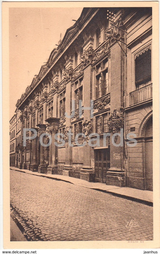 Toulouse - L'Hotel de Pierre - hotel - Pyrenees Ocean - 4 - old postcard - France - unused - JH Postcards