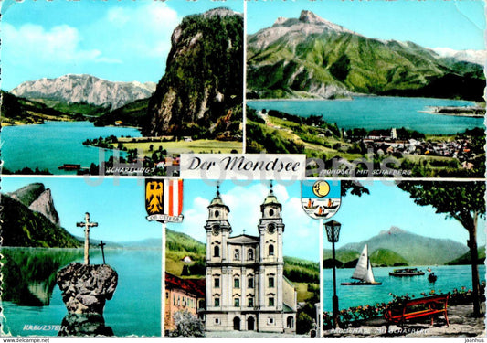 Mondsee an der Autobahn Salzburg Wien - multiview - 61 - Austria - unused - JH Postcards