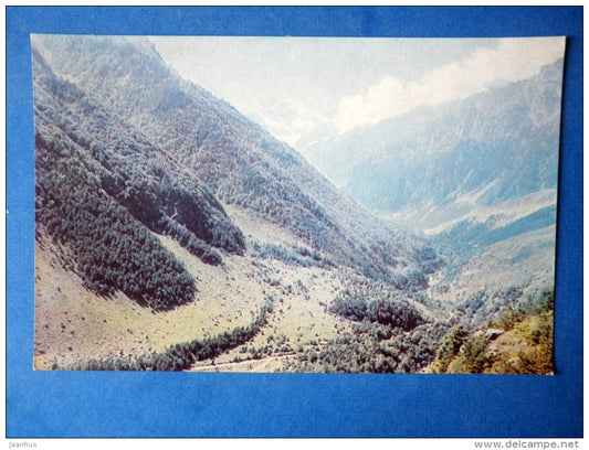 gorge Tsey - North Ossetia - 1968 - Russia USSR - unused - JH Postcards