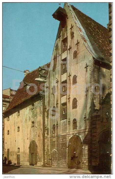 Warehouses in Vecpilsetas street - Old Town - Riga - 1973 - Latvia USSR - unused - JH Postcards
