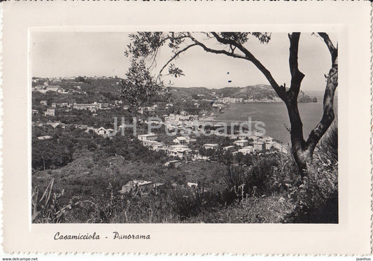 Casamicciola - panorama - 1951 - old postcard - Italy - used - JH Postcards