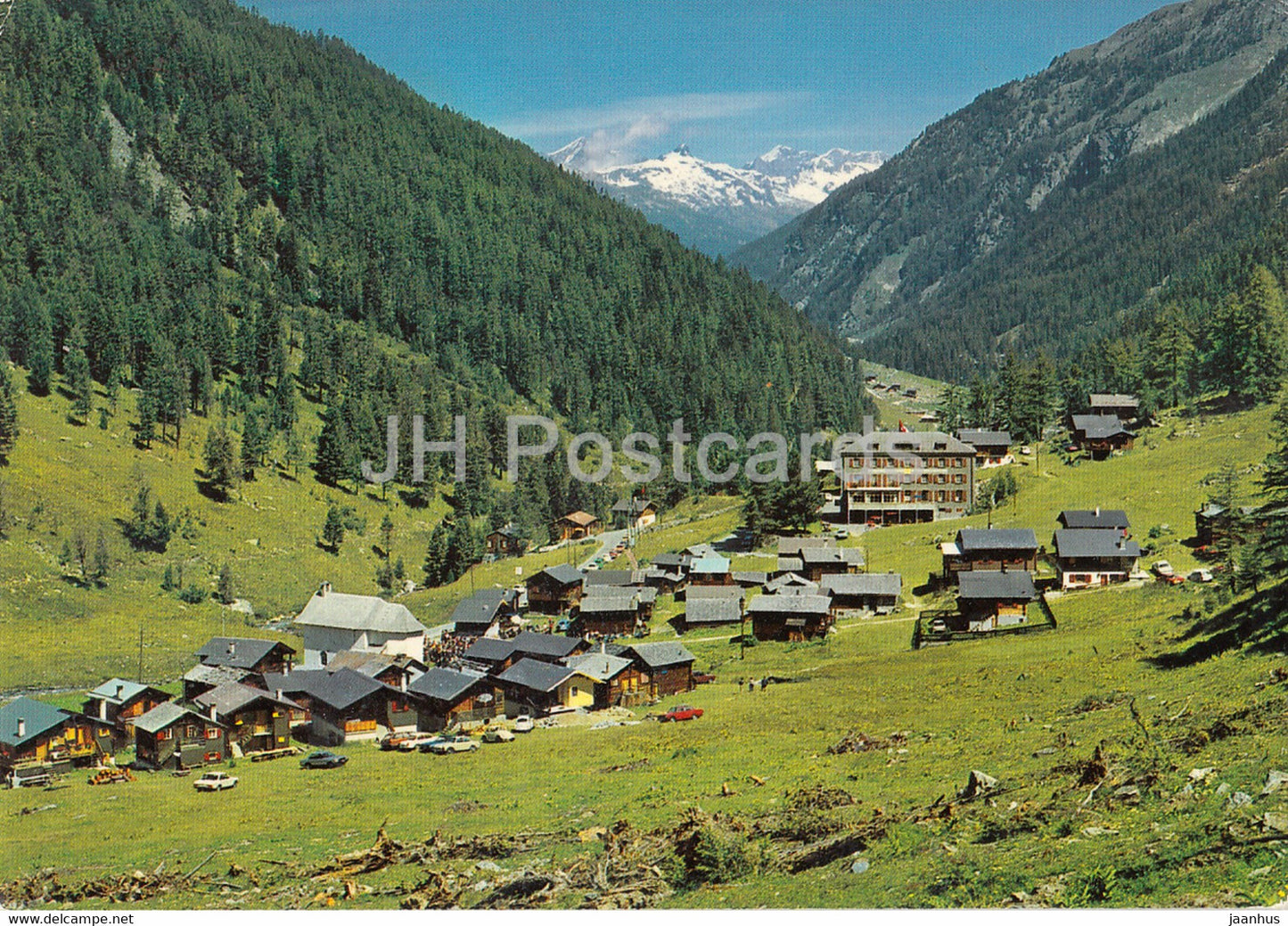 Gruben 1829 m - Turtmanntal Wallis - Hotel Schwarzhorn - 50644 -  Switzerland - used - JH Postcards
