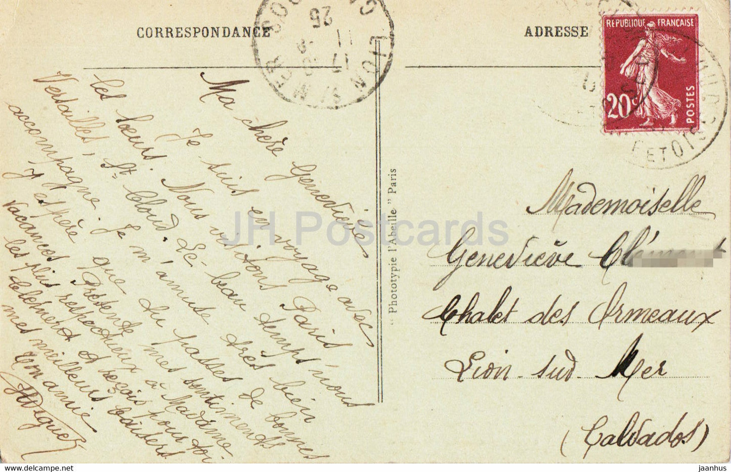 Saint Cloud - Le Parc - Vue generale de la Grande Cascade pendant les Grandes Eaux - old postcard - 1925 - France - used