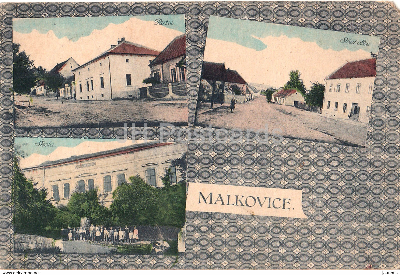 Malkovice - old postcard - 1921 - Czech Republic - Czechoslovakia - used - JH Postcards