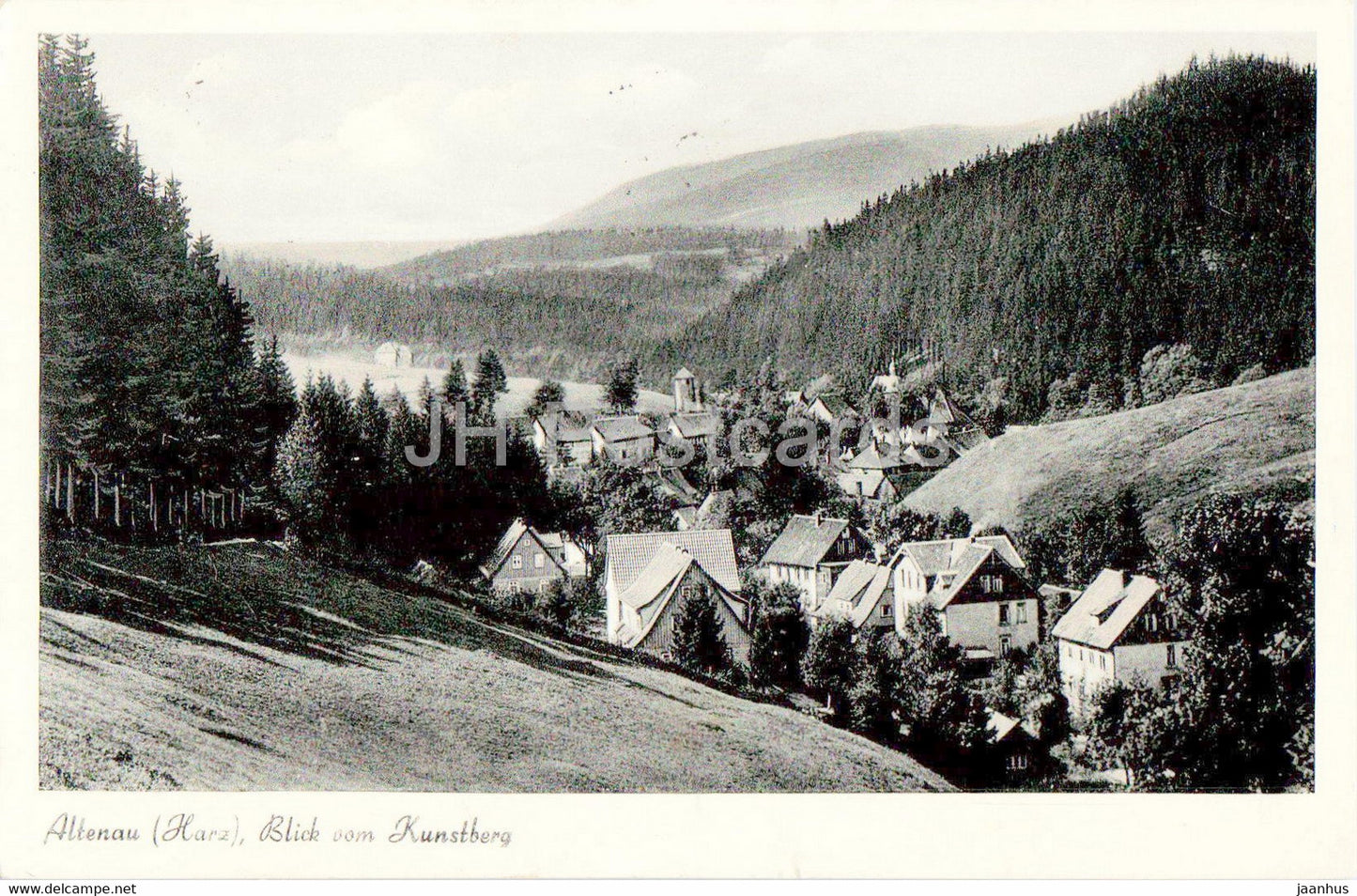 Altenau Harz - Blick vom Kunstberg - old postcard - 1954 - Germany - used - JH Postcards