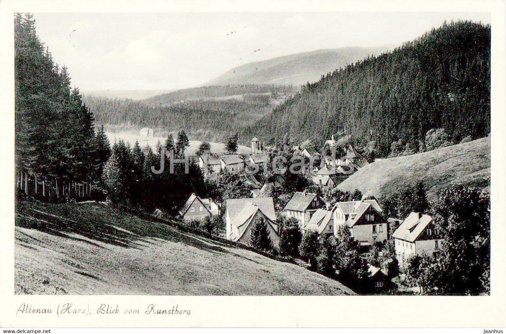 Altenau Harz - Blick vom Kunstberg - old postcard - 1954 - Germany - used - JH Postcards
