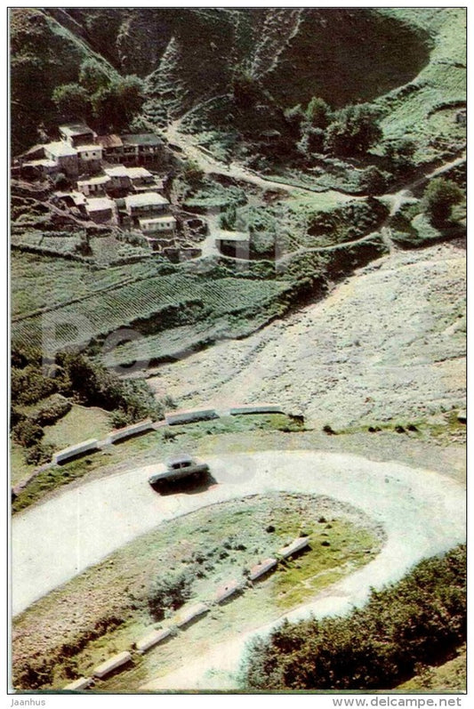 Miety Rise - The Georgian Military Road - 1968 - Georgia USSR - unused - JH Postcards