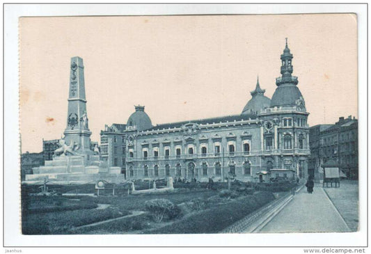 Ayntamiento y Monmento a los Heroes de Cavite y Santiago , Cartagena - 9 - L. Roisin - old postcard - Spain - unused - JH Postcards