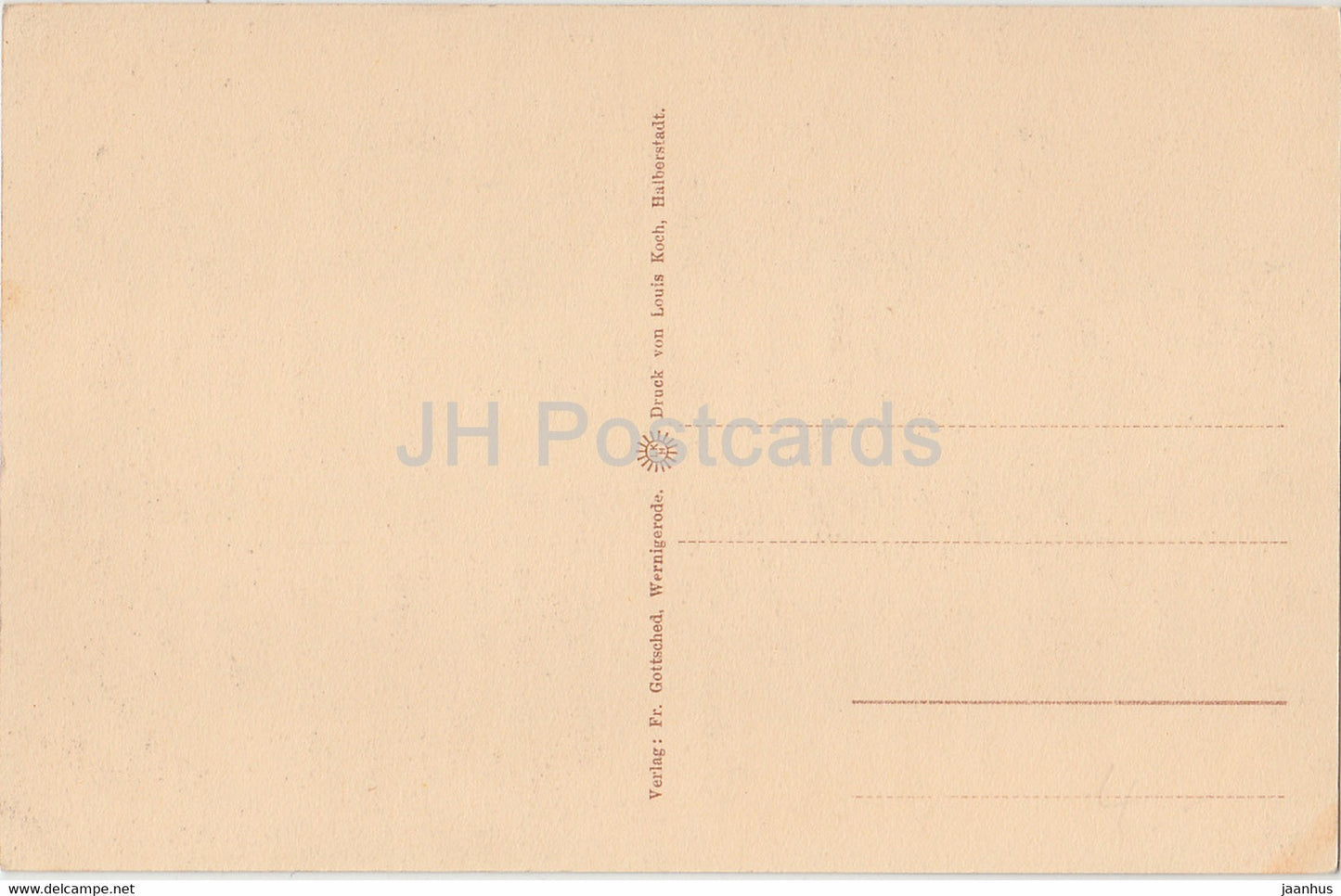 Bodetal - Die Schurre - old postcard - Germany - unused