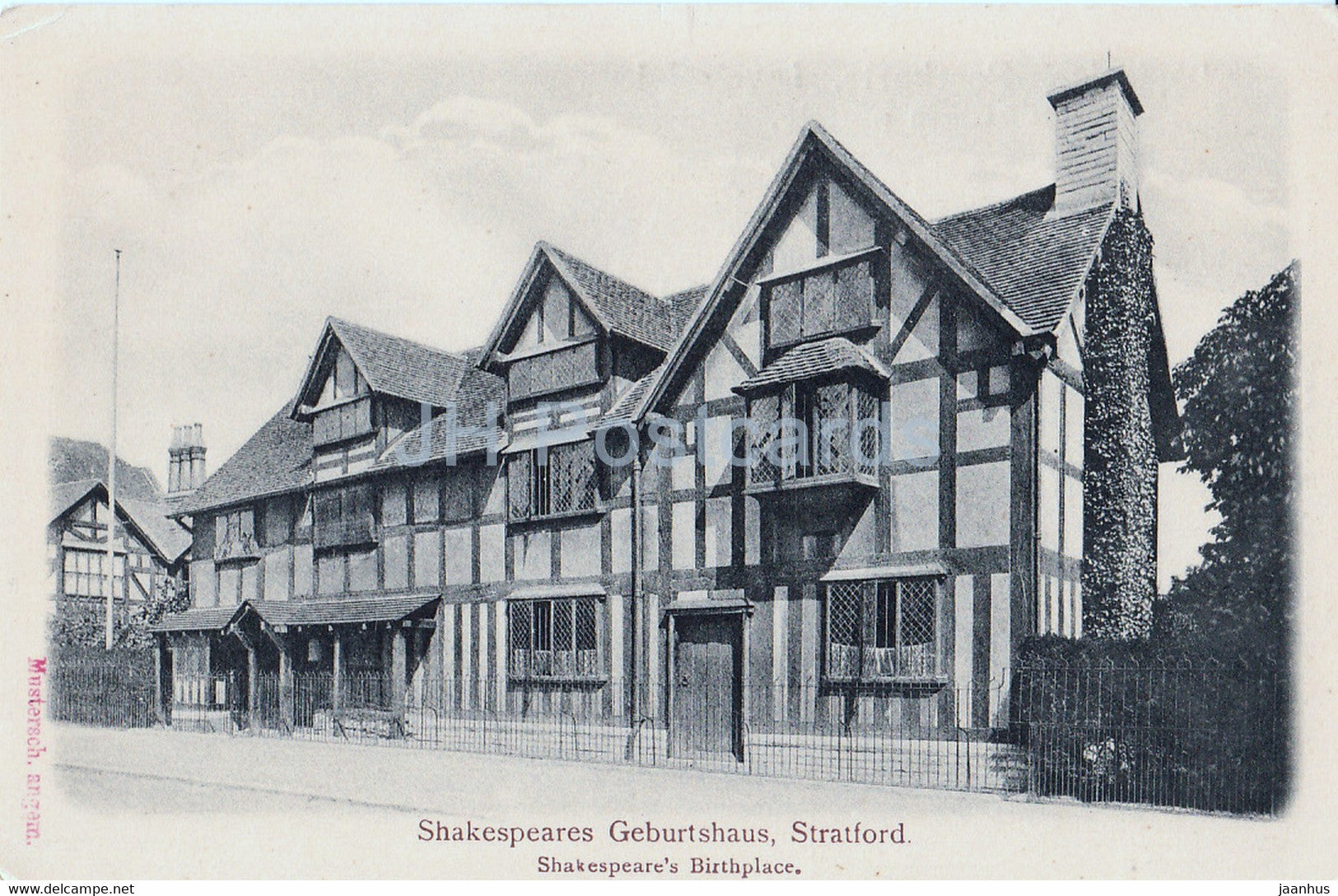 Stratford on Avon - Shakespeares Geburtshaus - Birthplace - old postcard - England - United Kingdom - unused - JH Postcards