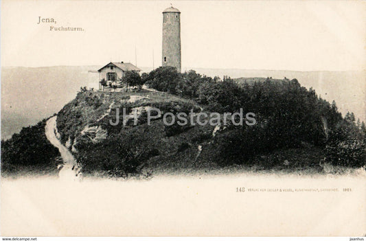 Jena - Fuchsturm - 148 - old postcard - 1901 - Germany - unused - JH Postcards
