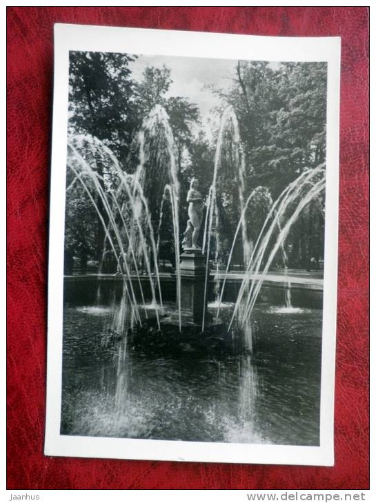 Petrodvorets - Eve fountain - 1952 - Russia - USSR - unused - JH Postcards