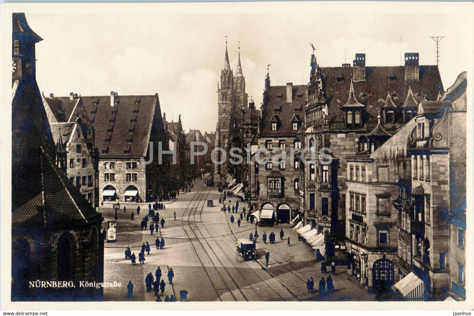 Nurnberg - Nuremberg - Konigsstrasse - 2174 - old postcard - Germany - unused - JH Postcards