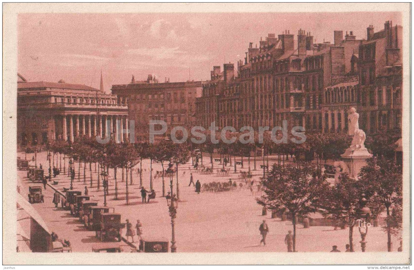 Les Allees de Tourny - Tito - Bordeaux - France - old postcard - unused - JH Postcards