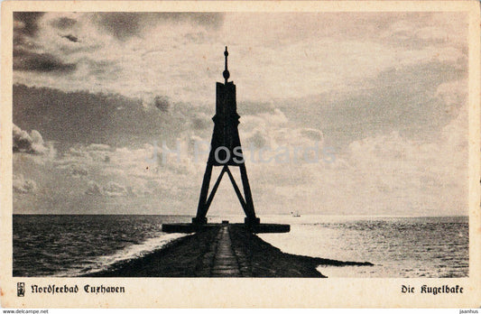 Nordseebad Cuxhaven - Die Kugelbake - old postcard - Germany - unused - JH Postcards