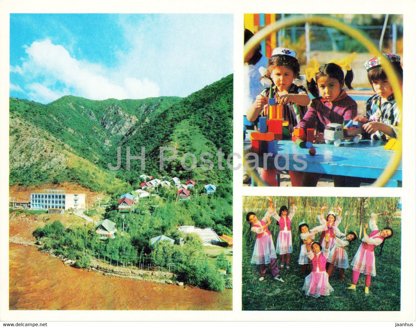 Dushanbe - Mountain Tale Young Pioneers camp in the Ramitskoye Gorge - children - 1974 - Tajikistan USSR - unused - JH Postcards