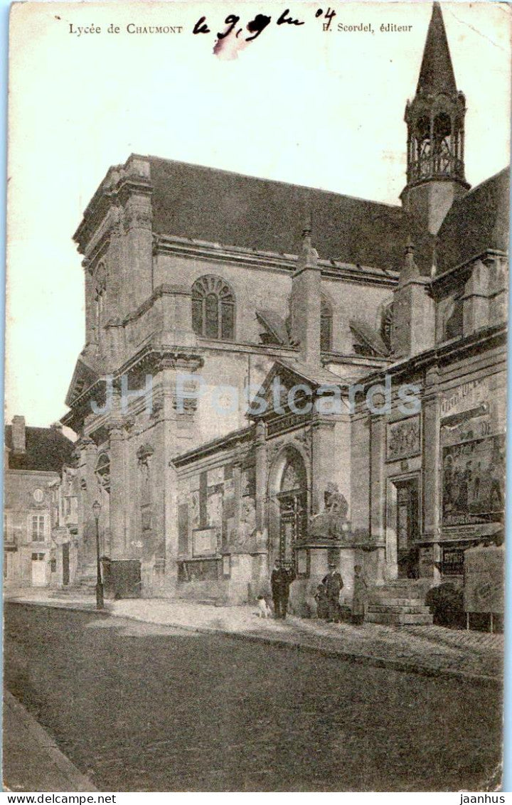 Chaumont - Lycee de Chaumont - High School - old postcard - 1904 - France - used - JH Postcards