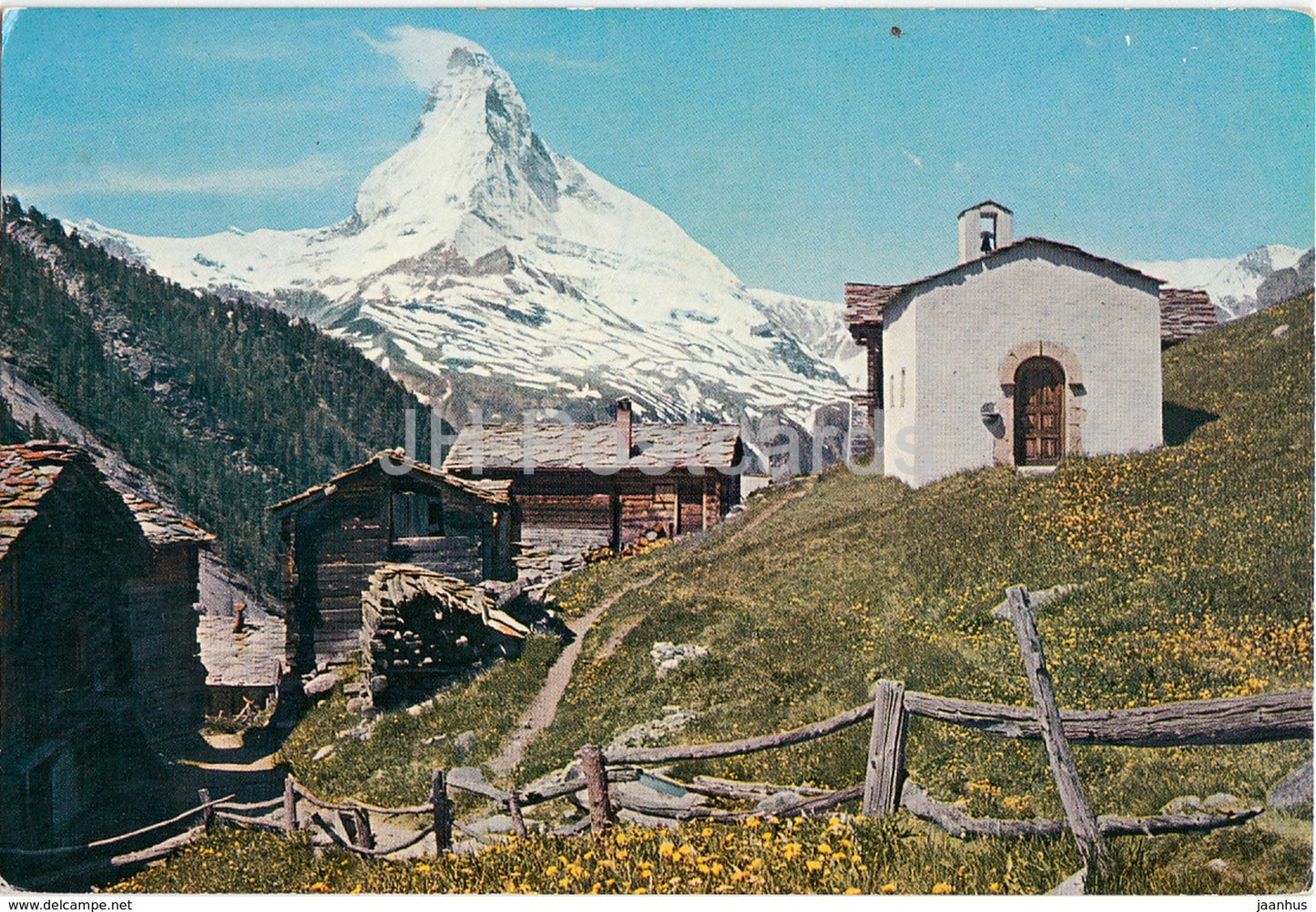 Zermatt - Findeln mit Matterhorn 4477 m - 1985 - Switzerland - used - JH Postcards