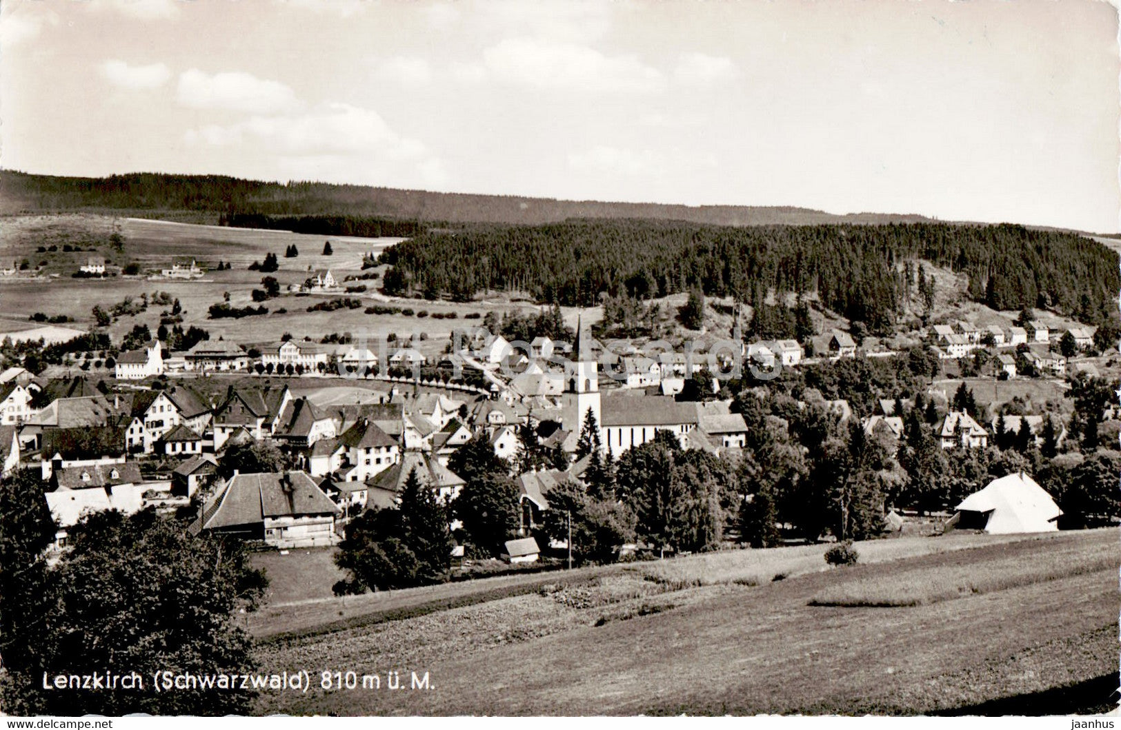 Lenzkirch - Schwarzwald - 810 m old postcard - 1957 - Germany - used - JH Postcards