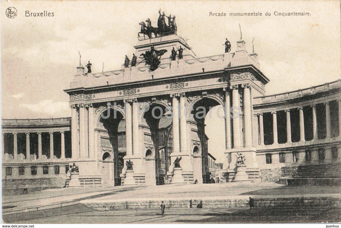 Bruxelles - Brussels - Arcade monumentale du Cinquantenaire - 289 - old postcard - 1909 - Belgium - used - JH Postcards