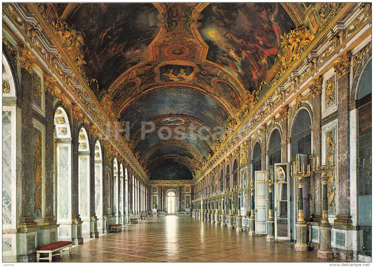 Versailles - La Galerie des Glaces - The Hall of Mirrors - France - unused - JH Postcards