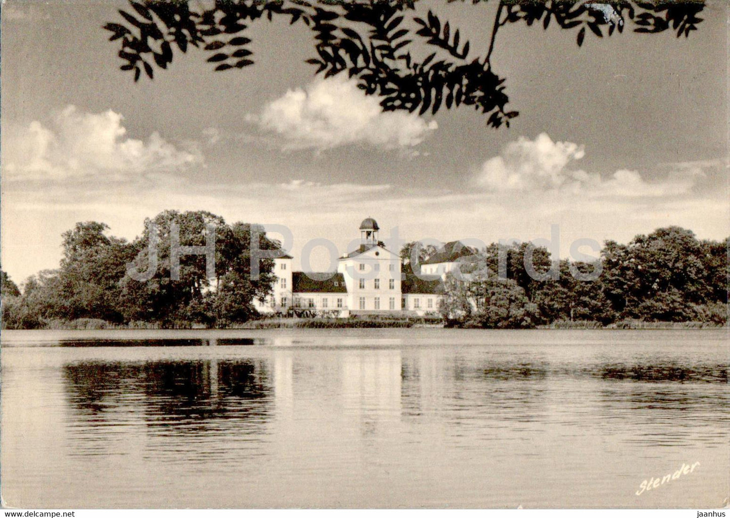 Graasten Slot - castle - 1017 - old postcard - Denmark - unused - JH Postcards