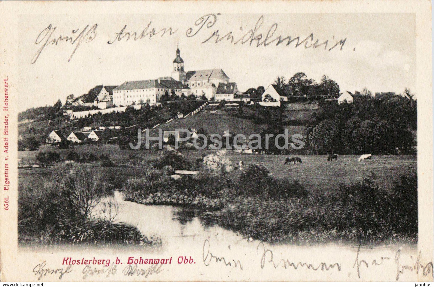 Klosterberg b Hohenwart Obb - old postcard - 1905 - Germany - used - JH Postcards