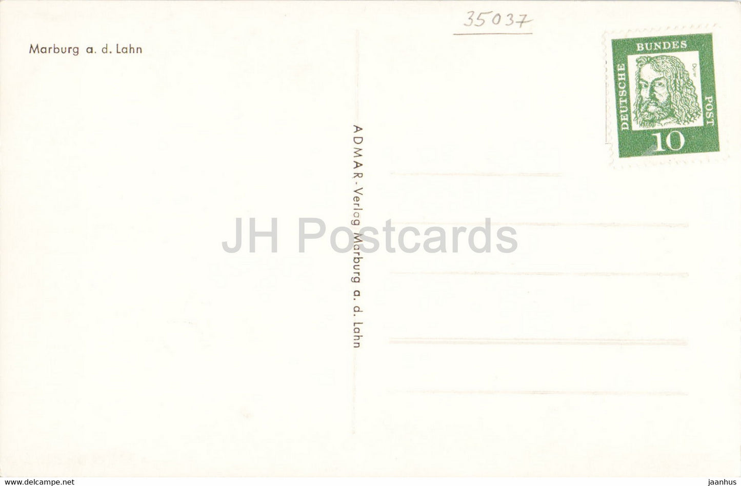 Marburg ad Lahn - Brücke - alte Postkarte - Deutschland - unbenutzt