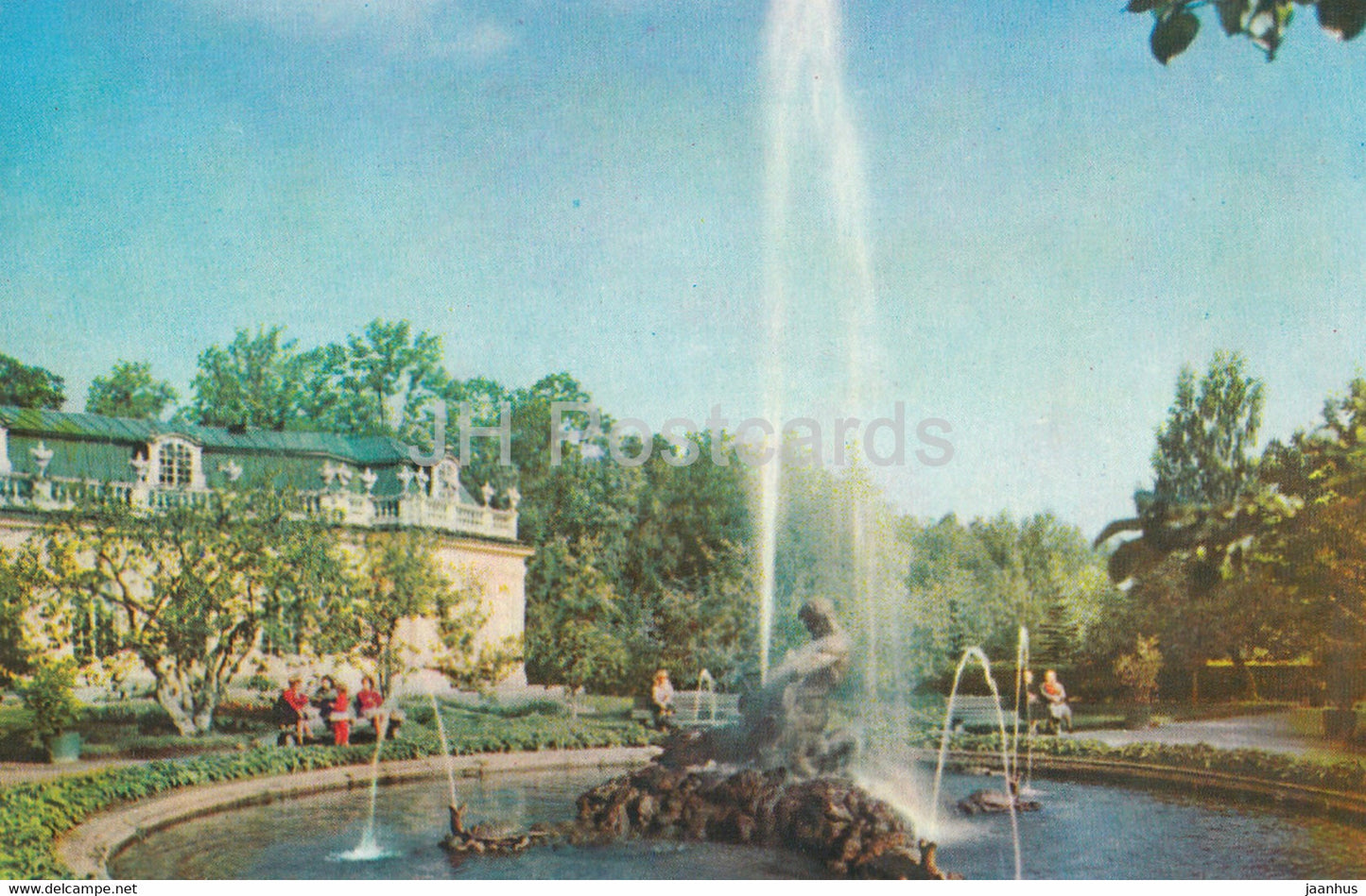 Petrodvorets - Conservatory fountain - 1966 - Russia USSR - unused - JH Postcards