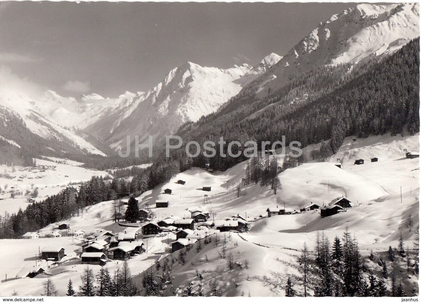 Klosters - Selfranga gegen Monbiel und die Silvrettagruppe - Switzerland - unused - JH Postcards